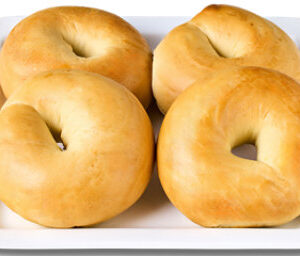 New York Plain Bagels 4 Count - EA