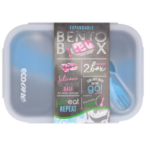 EcoOne 2 Compartment Silicone Expandable Bento Box - Each