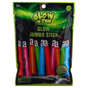 Glow N Fun 10 Pack Glow Jumbo Sticks - Each