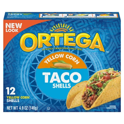 Ortega Yellow Corn Taco Shells 12ct - 4.9 OZ