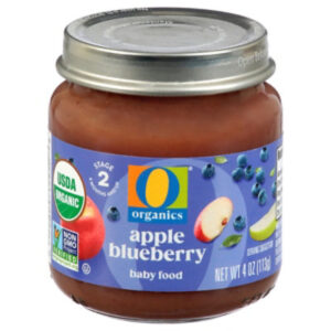O Organics Baby Food Apple Blueberry - 4 Oz