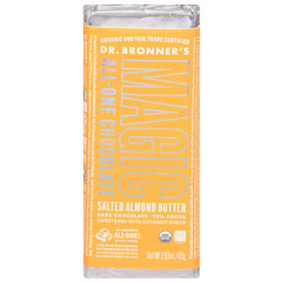 Dr. Bronner's Almond Butter Chocolate Bar - 2.93 Oz