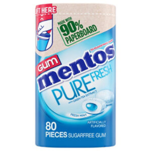 Mentos Pure Sugar Free Fresh Mint Gum - 80 Count