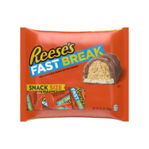 REESE'S FAST BREAK Milk Chocolate Peanut Butter and Nougat Snack Size Candy Bag - 10.1 Oz