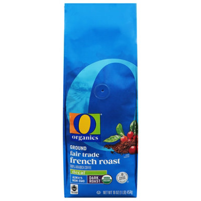 O Organics French Roast Decaf Ground Coffee - 16 Oz