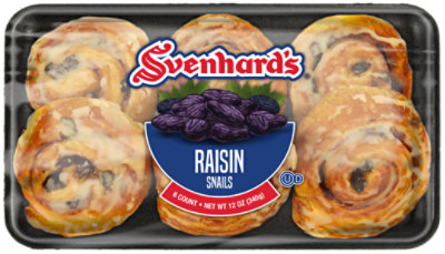 Svenhard's Raisin Snails 6 Count - 12 Oz
