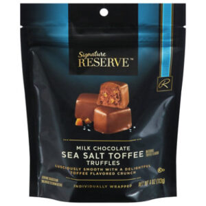 Signature Reserve Sea Salt Milk Chocolate Toffee Truffles - 4 Oz