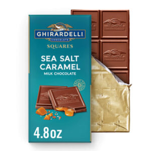 Ghirardelli Sea Salt Caramel Milk Chocolate Squares Bar - 4.8 Oz