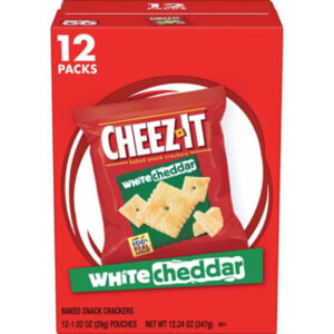 Cheez-It Baked Snack Crackers White Cheddar Cheese Crackers 12 Count - 12.24 Oz