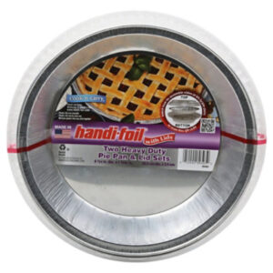 H Foil Heavy Duty Pie Pans W Lids - 2 CT