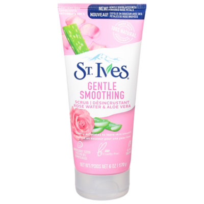 St Ives Rose And Aloe Gentle Smoothing Face Scrub - 6 Oz