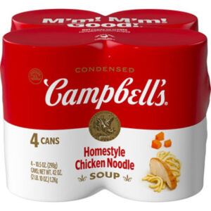 Campbell's Condensed Homestyle Chicken Noodle Soup 4 Count - 10.5 Oz