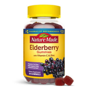 Nature Made Elderberry Gummies With Vitamin C And Zinc - 60 Count