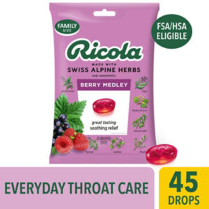 Ricola Berry Medley Throat Drops - 45 Count