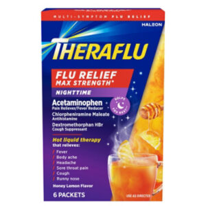 Theraflu Flu Relief Max Strength Nighttime Powder Packets - 6 Count