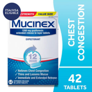 Mucinex Cough Supressant And Expectorant 1200 mg - 42 Count