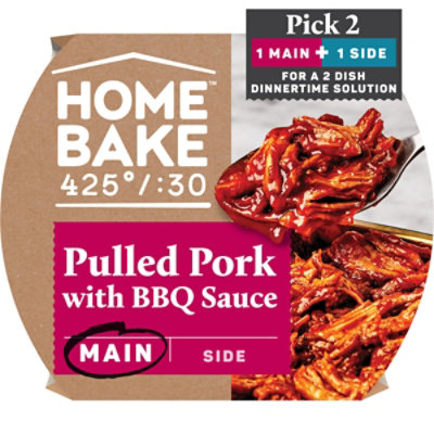 HomeBake 425?:30 Pulled Pork with BBQ Sauce Frozen Main - 22.2 Oz