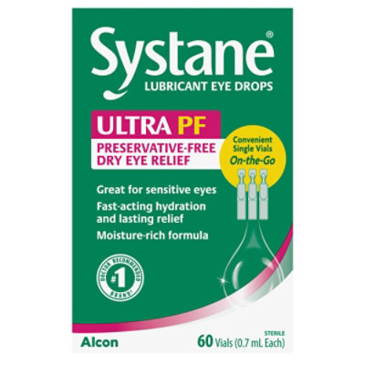 Systane Ultra Lubricant Eye Drops - 60 Count