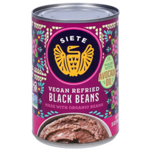Siete Refried Black Beans - 16 Oz