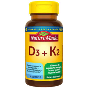 Nature Made Vitamin D3 K2 Softgel - 30 Count