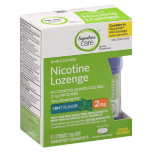 Signature Select/Care Nicotine Lozenge Mint Mini 2mg - 81 Count
