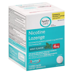 Signature Select/Care Nicotine Lozenge Mint 4mg - 72 Count