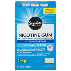 Signature Select/Care Uncoated Nicotine Gum 2 Mg - 110 Count