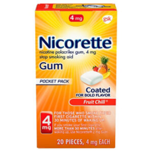 Nicorette 4mg Fruit Chill Gum - 20 Count