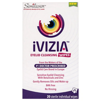 Ivizia Eyelid Cleansing Wipes 20 Ct - 20 CT