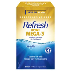 Refresh Optive Mega-3 Preservative Free Eye Drops - 60 CT