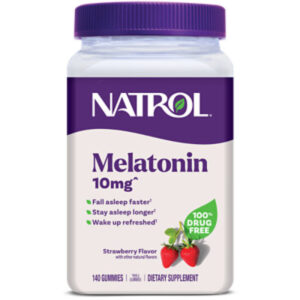 Natrol Strawberry Melatonin 10 mg Gummies - 140 Count