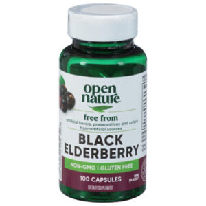 Open Nature Elderberry 1000 mg Dietary Supplement - 100 Count