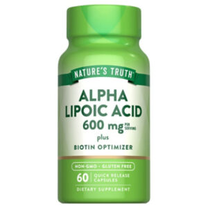 Nature's Truth Alpha Lipoic Acid 300 Mg Plus Biotin Capsules - 60 Count