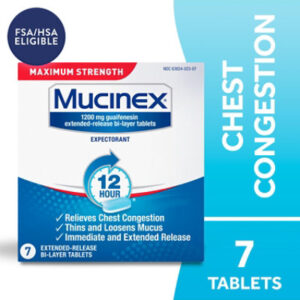 Mucinex Stregnth Expectorant 1200 mg - 7 Count
