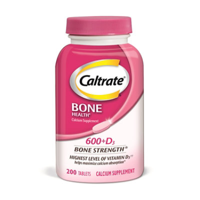 Caltrate Bone Health 600 Plus D3 Calcium Tablets - 20 Count