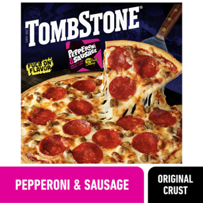 Tombstone Pepperoni And Sausage Frozen Pizza - 18.4 Oz