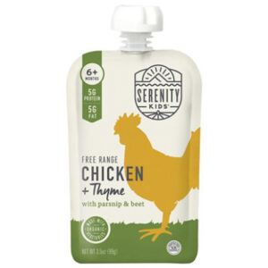 Serenity Kids Pouch Free Range Chicken Thyme - 3.5 OZ