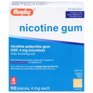 Rugby 4mg Original Nicotine Gum - 110 CT