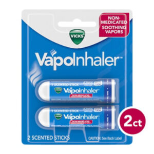 Vicks VapoInhaler Portable Nasal Inhaler Non-Medicated - 2 Count