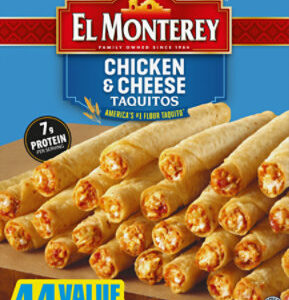 El Monterey Chicken And Cheese Taquito Large Value Pack - 2.75 Lb