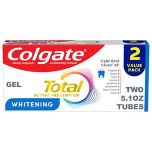 Clgt Tp Total Whitening Gel Twin Pk 2-5.1oz - 10.2