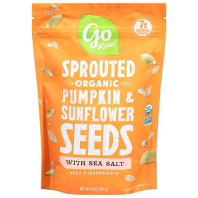 Go Raw Organic Sprouted Sunflower And Pumpkin Seeds - 10 Oz