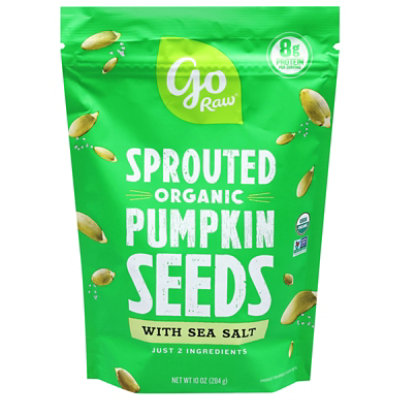 Go Raw Sprouted Pumpkin Seeds With Seasalt - 10 Oz
