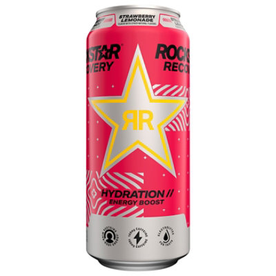 Rockstar Recovery Strawberry Lemonade Energy Drink - 16 Fl. Oz.