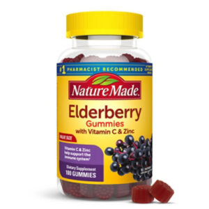 Nature Made Elderberry with Vitamin C and Zinc Gummies - 100 Count