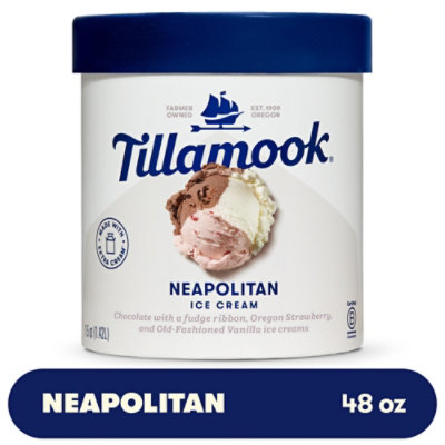 Tillamook Neapolitan Ice Cream - 48 Oz