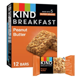 KIND Breakfast Peanut Butter Gluten Free Breakfast Bars - 6-1.76 Oz