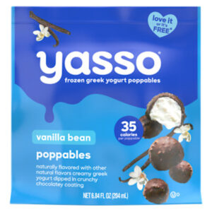 Yasso Vanilla Bean Poppables Frozen Greek Yogurt 12 Count - 6.84 Fl. Oz.