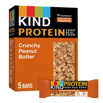 KIND Protein Crunchy Peanut Butter Gluten Free Protein Bars - 5-1.76 Oz
