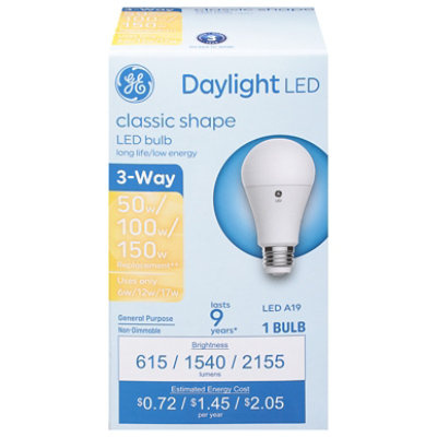 Ge Led 50/150 3way Day Light - 1 CT